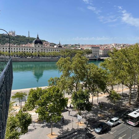 Apartamento Vue Sur Rhone Lyon Exterior foto