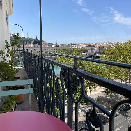 Apartamento Vue Sur Rhone Lyon Exterior foto
