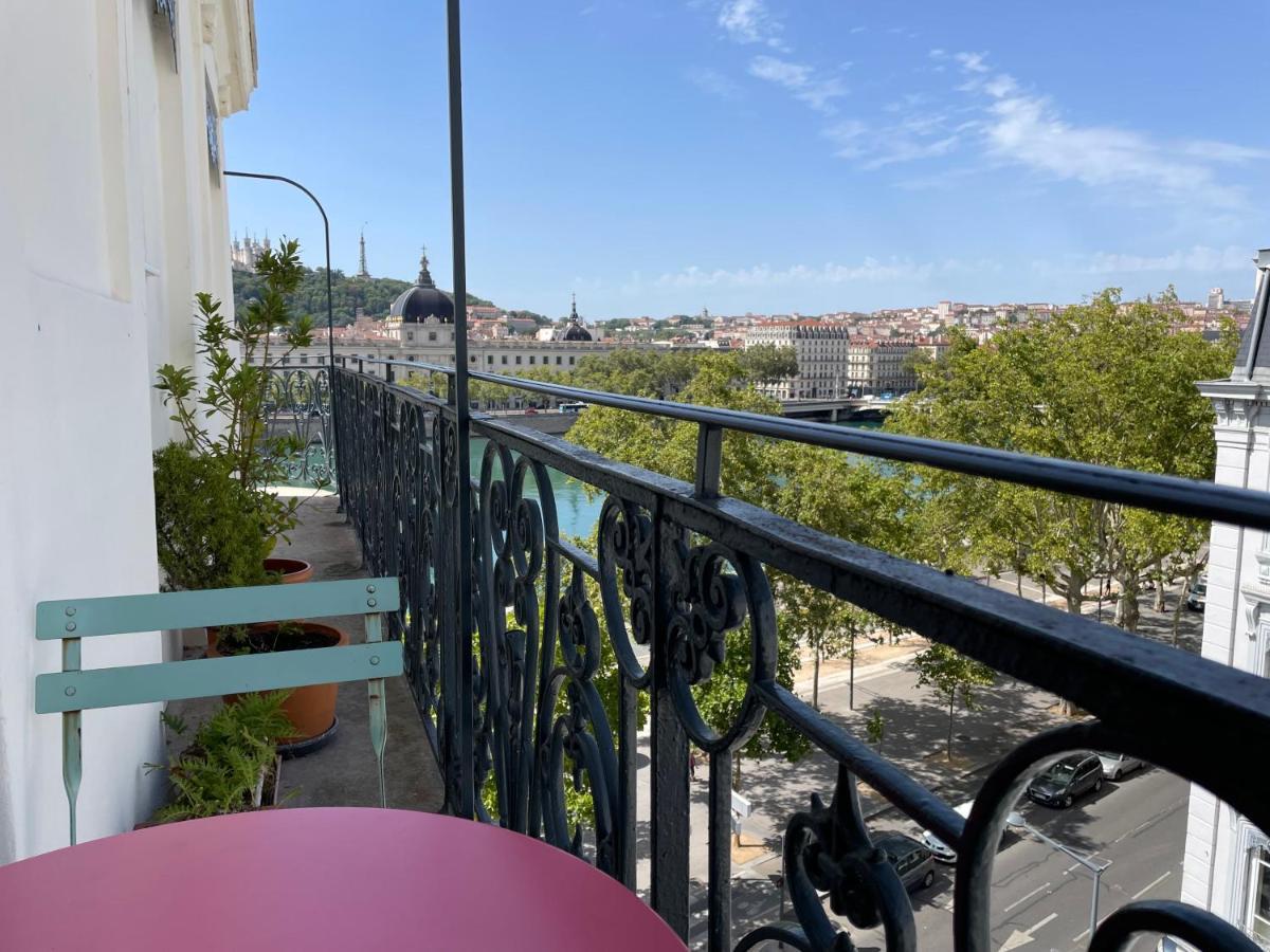 Apartamento Vue Sur Rhone Lyon Exterior foto